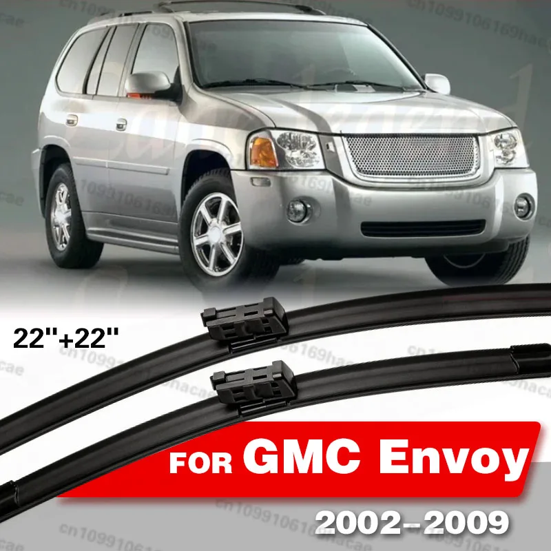 

2pcs For GMC Envoy 2002-2009 2003 2004 2005 2006 2007 2008 22"+22" Front Windshield Windscreen Wiper Blades Carbon Fibre Wipers