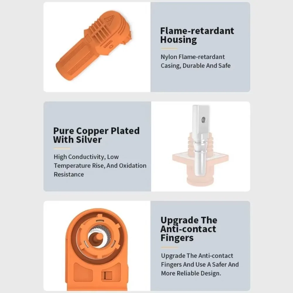 200A Lithium Battery Terminal Block Energy Inverter Universal Battery Power Terminal Easy To Install All-Copper