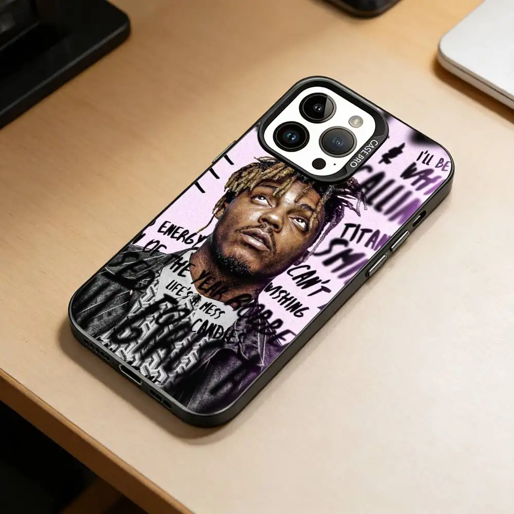 Emo Rap Juice WRLD 999  Phone Case For iPhone 17,16,15,14,13,12,11 Plus,Pro Max,XS,Colorful Silver Black Cover - view 3