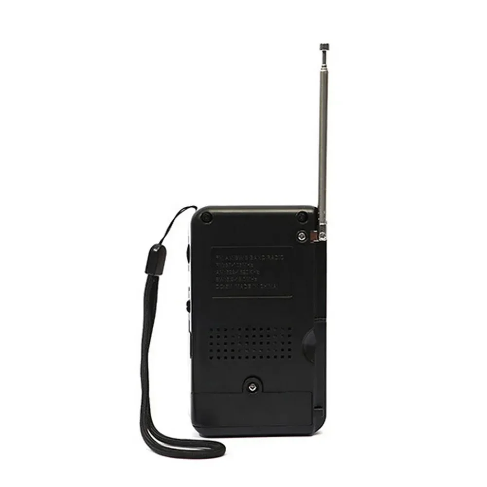 Portable Mini SW/AM/FM Radio LCD Display Digital Radio Receiver Battery Operated Telescopic Antenna Pocket Radio for Outdoor