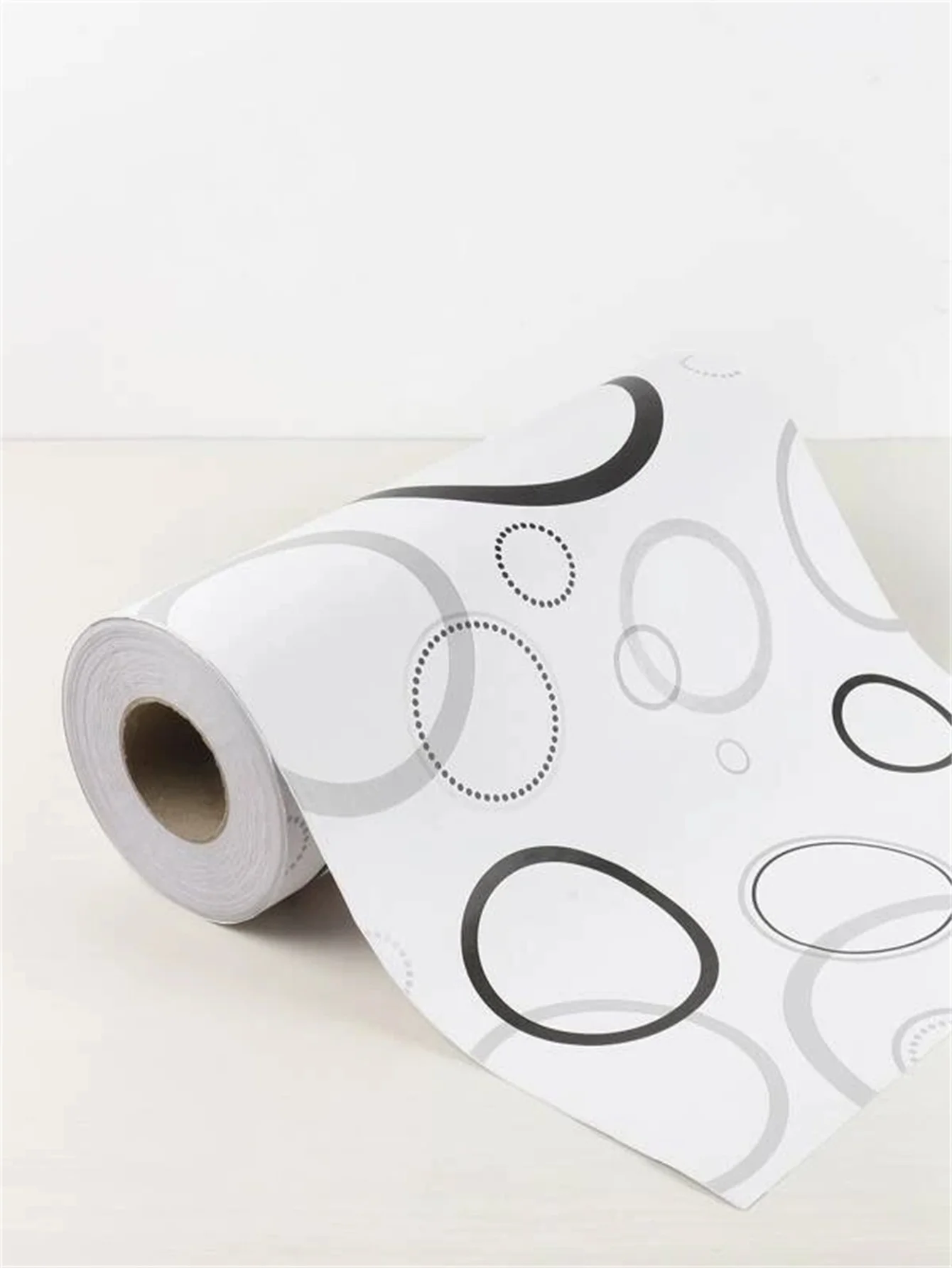 

Vinyl Modern Circle Peel and Stick Wallpaper Self Adhesive Contact Paper Removable Waterproof Wallpaper For Furniture Renovation