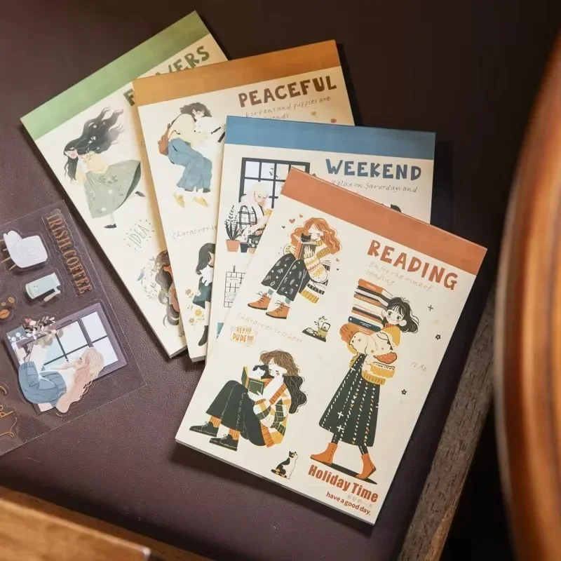 24 Lembar Stiker Festival Harian Buku Pemandangan Dekorasi Kliping Alat Tulis Perlengkapan Festival Fakta Bahan Akun