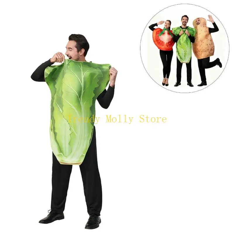 N5KB Potato/Cabbage/Tomato Costume Vegetable Outfit Costume Halloween Costumes