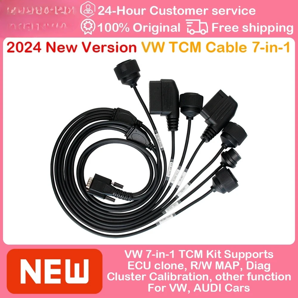 OBDSTAR for VW TCM Cable 7-in-1 Kit Support ECU Clone Read/Write MAP for DC706 and Other OBDSTAR Tools