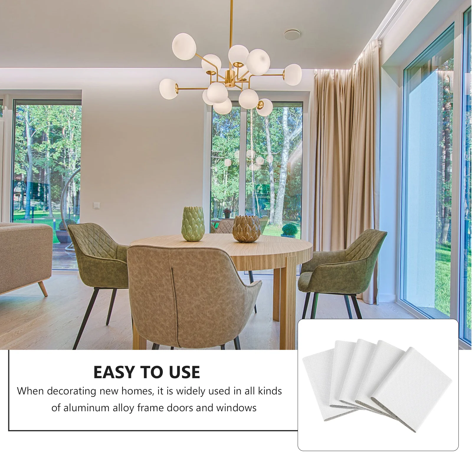 

10pcs Door Frame Seal Strip Pu Self-Adhesive Door Bottom Seal For Windows Exterior Doors Draft Stopper Weather Stripping