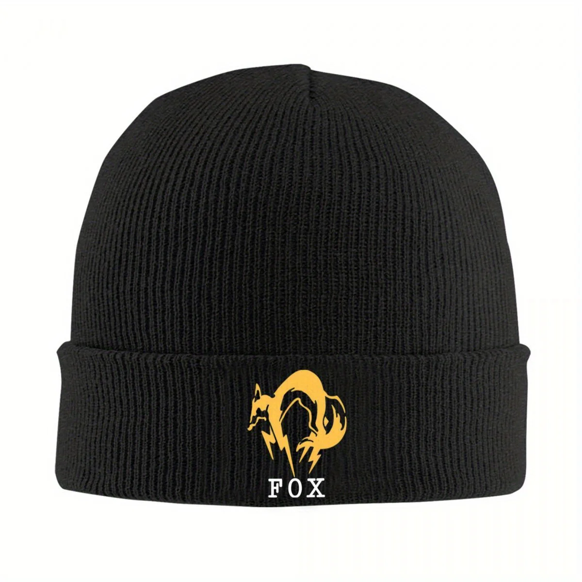 Metal Gear Solid Fox Game Hats Autumn Winter Beanie Fashion Snake MGS1 Caps Unisex Knitted Hat