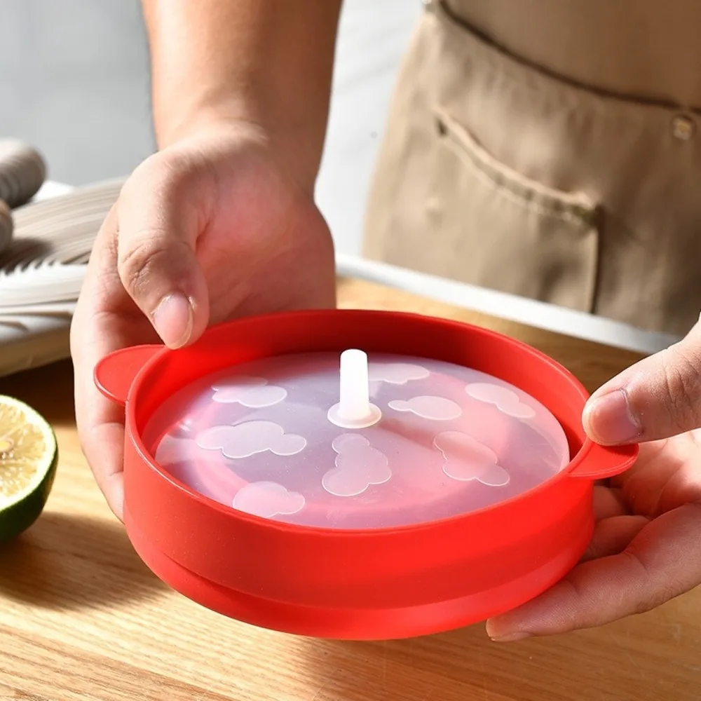 Reusable Microwave Popcorn Bowl with Lid Silicone Popcorn Maker Foldable Large Capacity DIY Popcorn Bucket Kitchen Gadgets