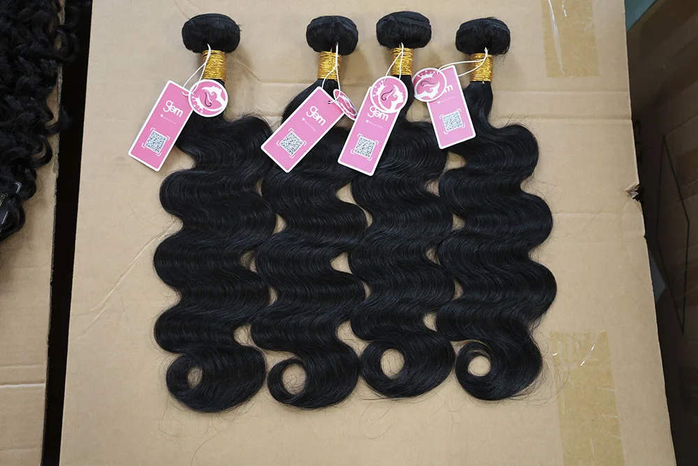 Body Wave Bundles Human Hair 1/3/4 Bundles 100% Human Hair Natural Black Color Brazilian Virgin Weave Bundle Hair Extensions