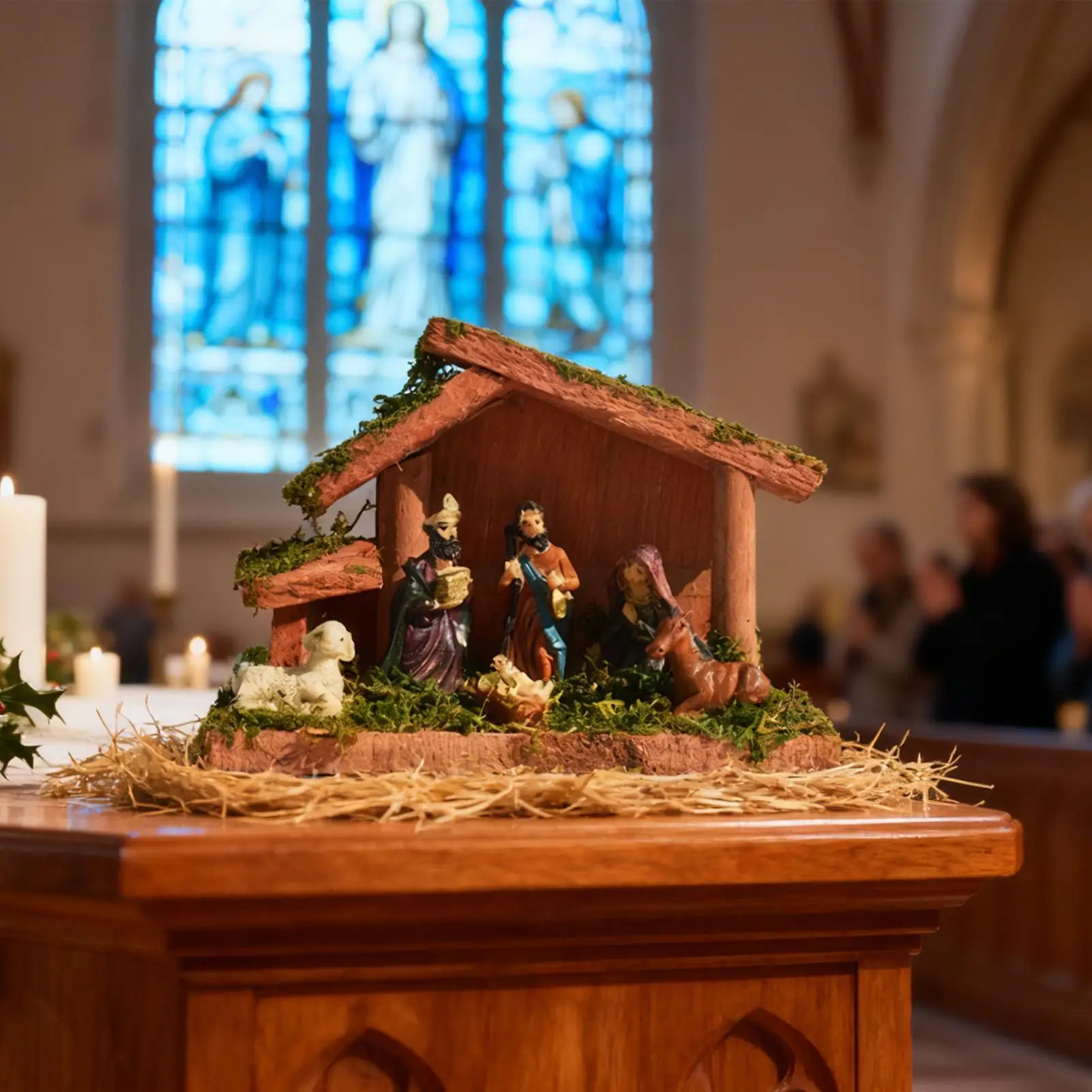 Nativity Scene Religious Holiday Home Decor Christmas Decorations Nativity Figurines For Christian Indoor Table Mantel Bedroom