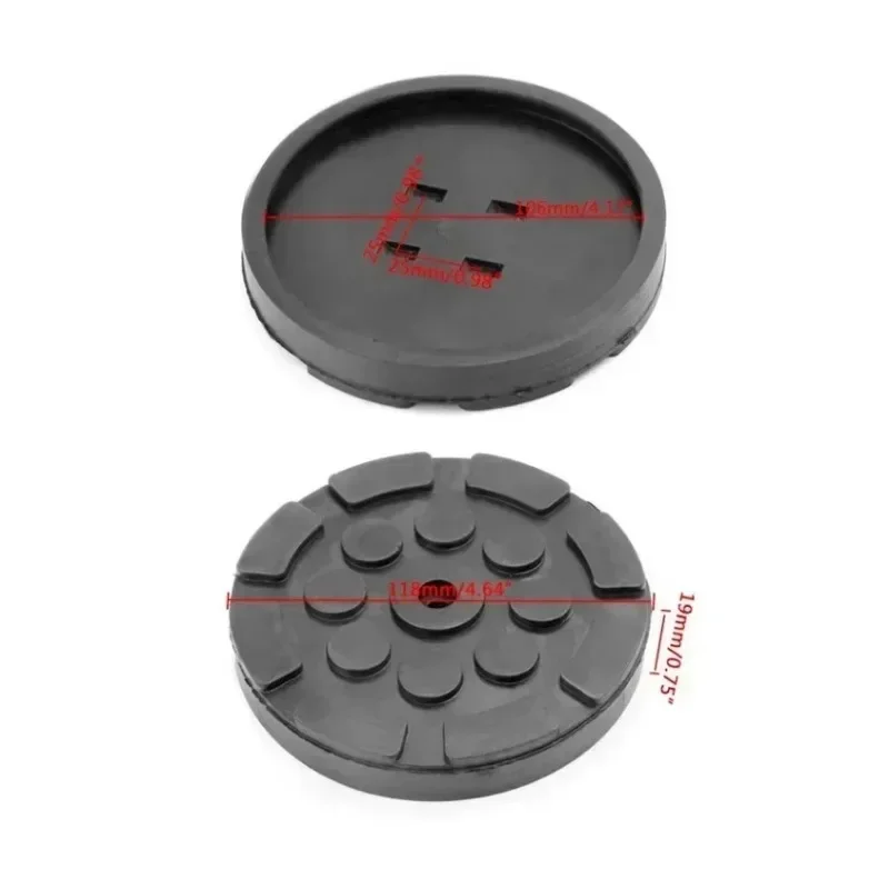 1PC Black Rubber Jacking Pad for Car Lift Anti-slip Surface Tool Rail Protector Heavy Duty Car Special Foot Pad Lift Accessories