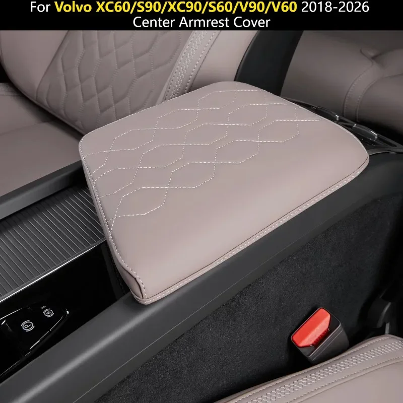 Center Armrest Cover Armrest Box Protective Sleeve Precise Fit Mod Car Accessories For Volvo XC60/S90/XC90/S60/V90/V60 2018-2026