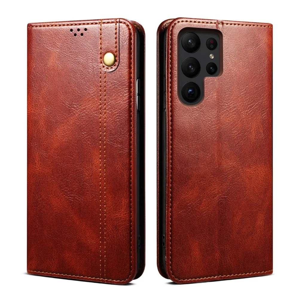 Capa Flip Magnética de Couro S26Ultra 5G 2026 para Samsung Galaxy S26 Ultra, Capa Carteira Suporte para Celular, Capa Livro Etui Samsung S26 Plus