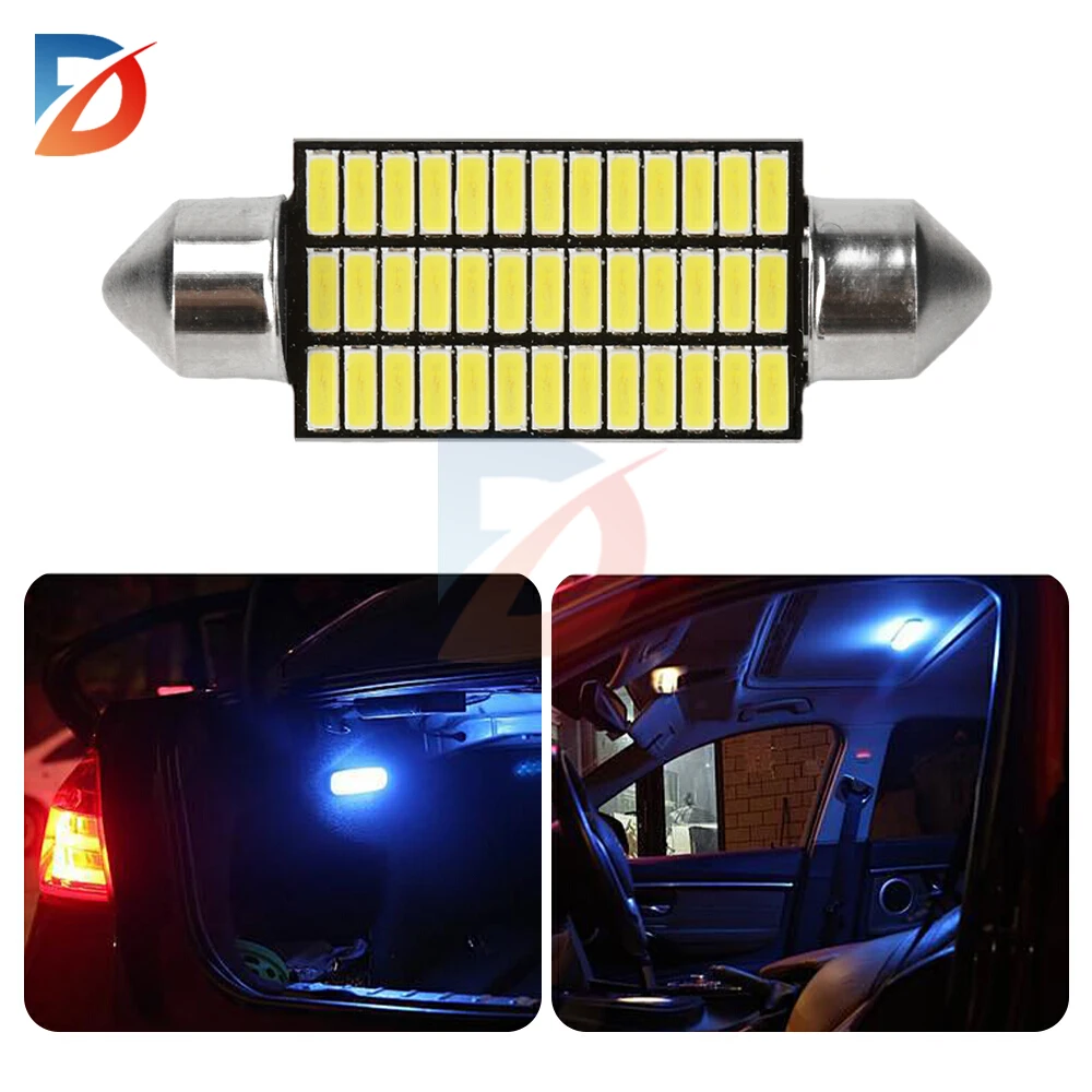 Auto LED Decoder Licht 31/36/39/41mm SMD Innen Licht Dach Licht Stamm Licht Kennzeichen Licht 12V 2W Dach licht
