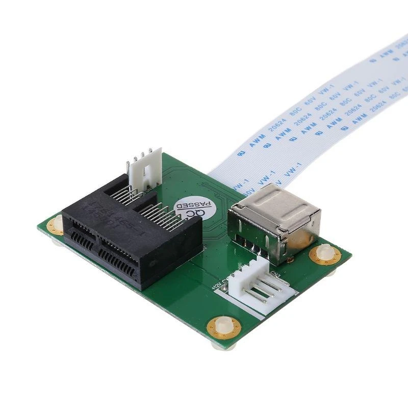 Mini PCI E naar pci voor Express 1X met USB Riser Card Adapter ondersteunt USB 2.0 voor verkoop