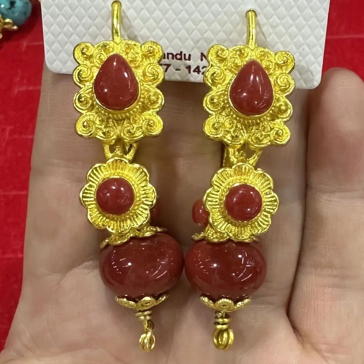 

Fashion ethnic style Tibetan dance accessories retro faucet earrings