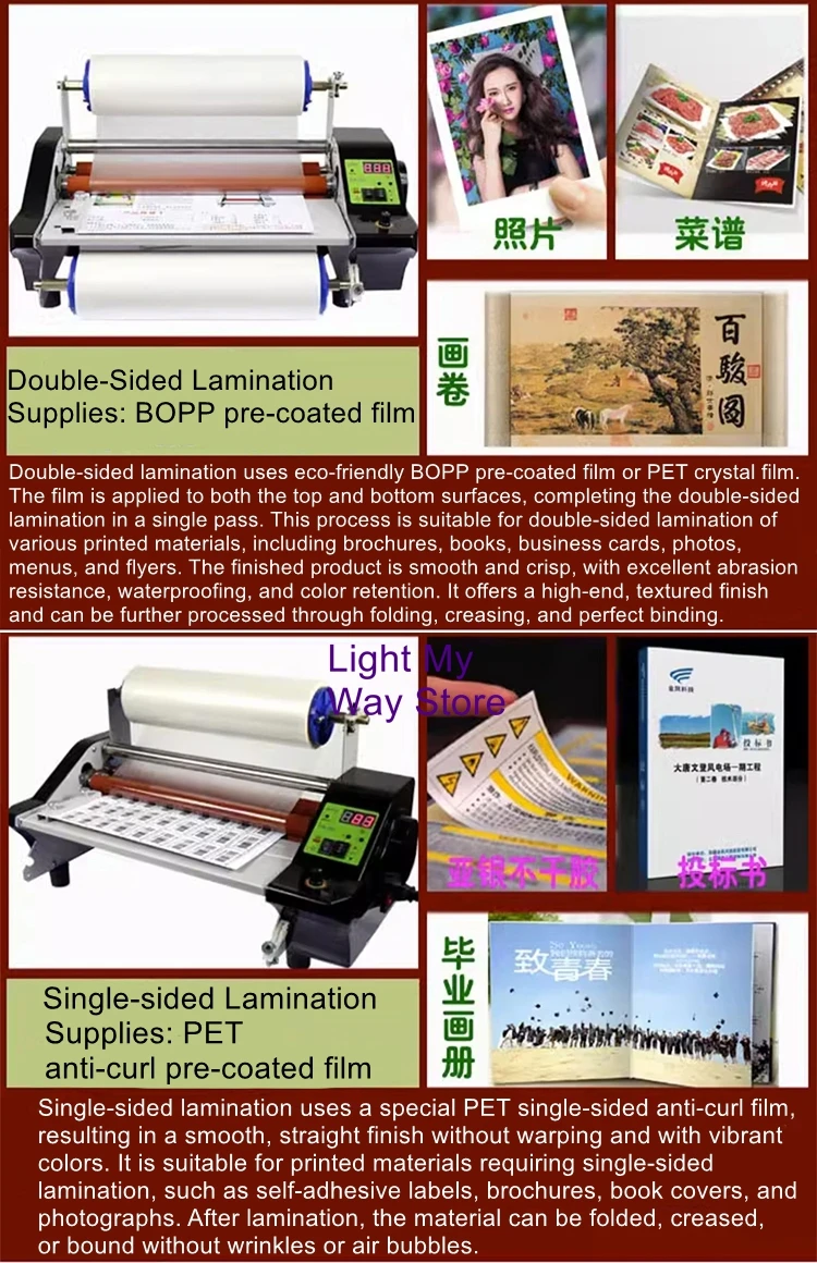 360S Laminating Machine – Single-sided hot lamination for self-adhesive labels, cold lamination – Compact laminating machine
