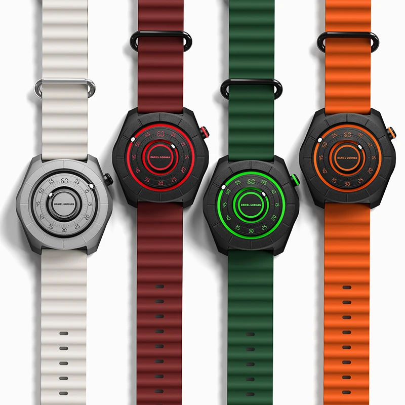 

A Watch Personalized Fashion Floating Magnetic Pointer Free Ball Bearing Creative Simple Waterproof Quartz Watch for Men