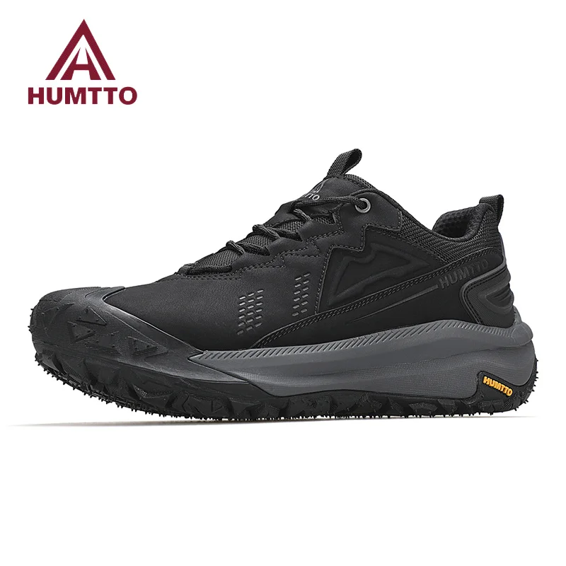 

HUMTTO Trekking Boots for Men Non-slip Outdoor Men's Sports Shoes Leather Safety Walking Sneakers Man Breathable Hiking Shoes