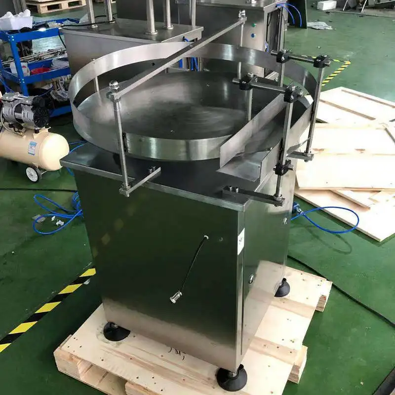 Automatic bottle sorting machine, rotary table 304 stainless steel bottle distributor, production line machinery