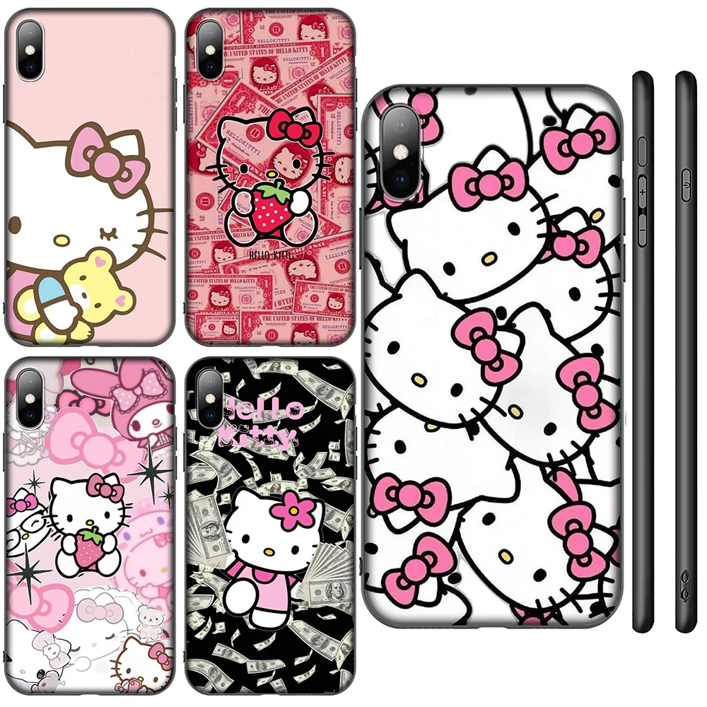 F-59 Fashion Hello Kitty New Phone Case for Xiaomi Redmi Note 11 11s 10 10s 9 9s 10t 8T 8 7 6 Pro Max