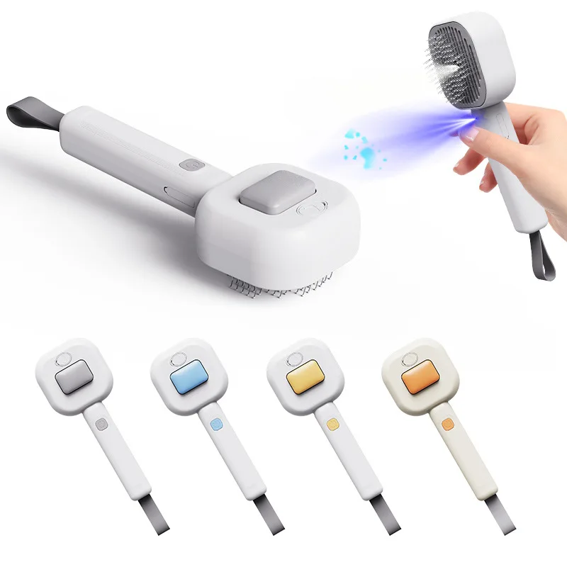 Pet Spray Comb Cat Cleaning Massage Combs Hair Remover Brush Needle Comb Self Cleaning Hair Remover Row Brush