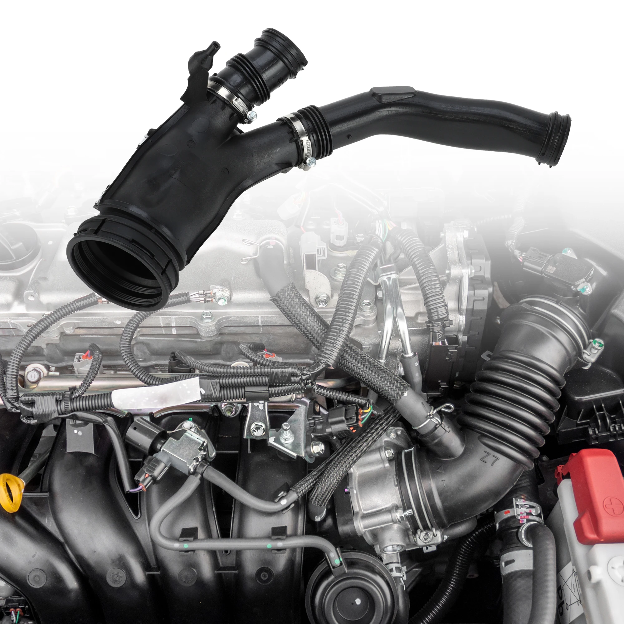 

UXCELL Car Intake Hose Compatible for BMW F01 7 Series 740i 2007-2012, Air Intake Hose Black No.13717582312
