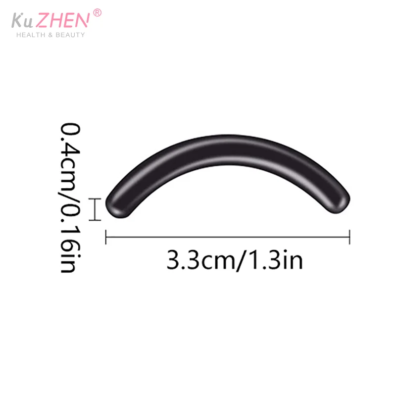 สีขนตา Curler เปลี่ยนยาง 30 ชิ้น/กล่องสีดําสีขาวสีฟ้า Elastic Eyelash Curler เปลี่ยนแถบยางอุปกรณ์เสริม