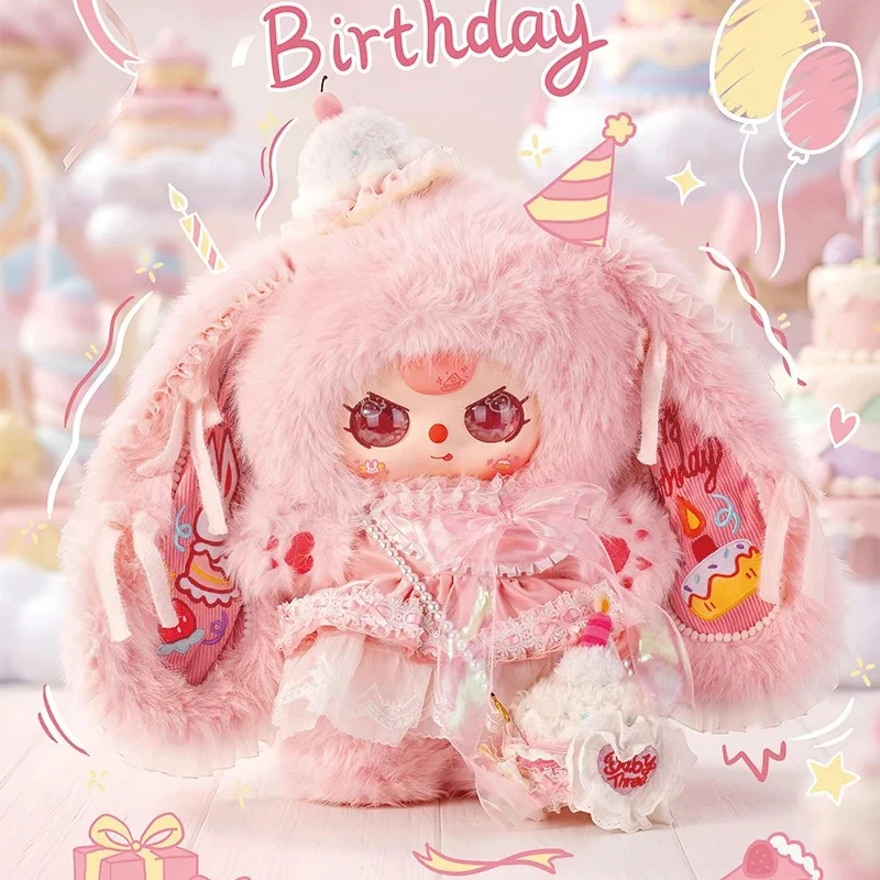 

new Baby Three 100% add 400% Changsha limit Blind Box Pendant Cute Fluffy Doll Bag Charm Anime girl gift figure toys genuine