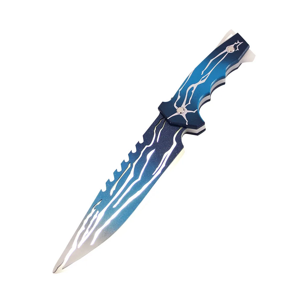 35cm valorant karamibit smite faca periféricos de jogo arma acrílica modelo ornamentos carregamento luminescência brinquedo espada colecionável