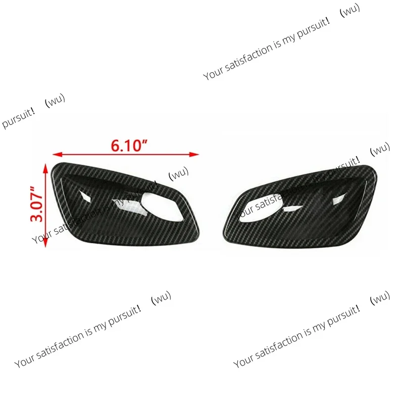 

2x Carbon Fiber Style Interior Door Handle Bowl Cover Trim For BMW E92 E93 335i M3 Couple 2007-2013