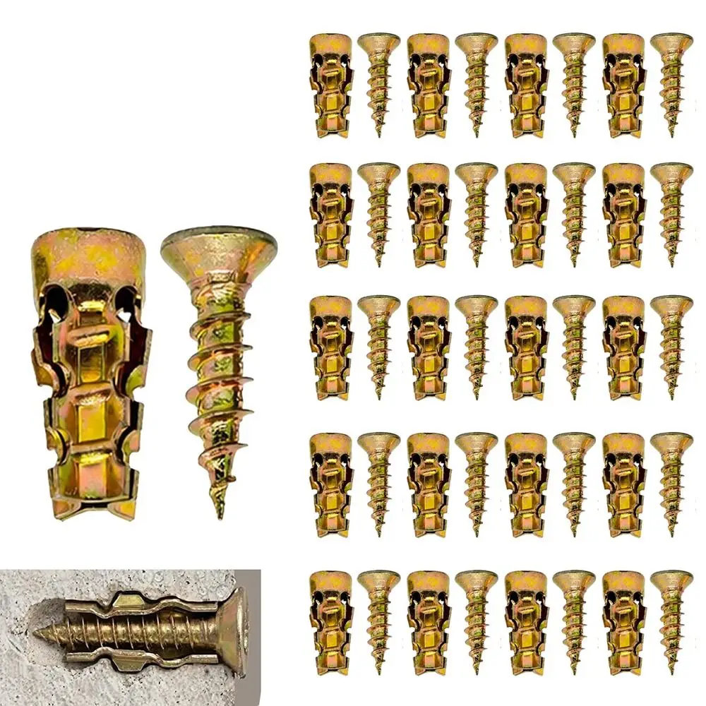 New 6×14mm Self Tapping Screw Short Serrated Hinge Repair Screw Metal Hollow Wall Anchors Wall Drilling