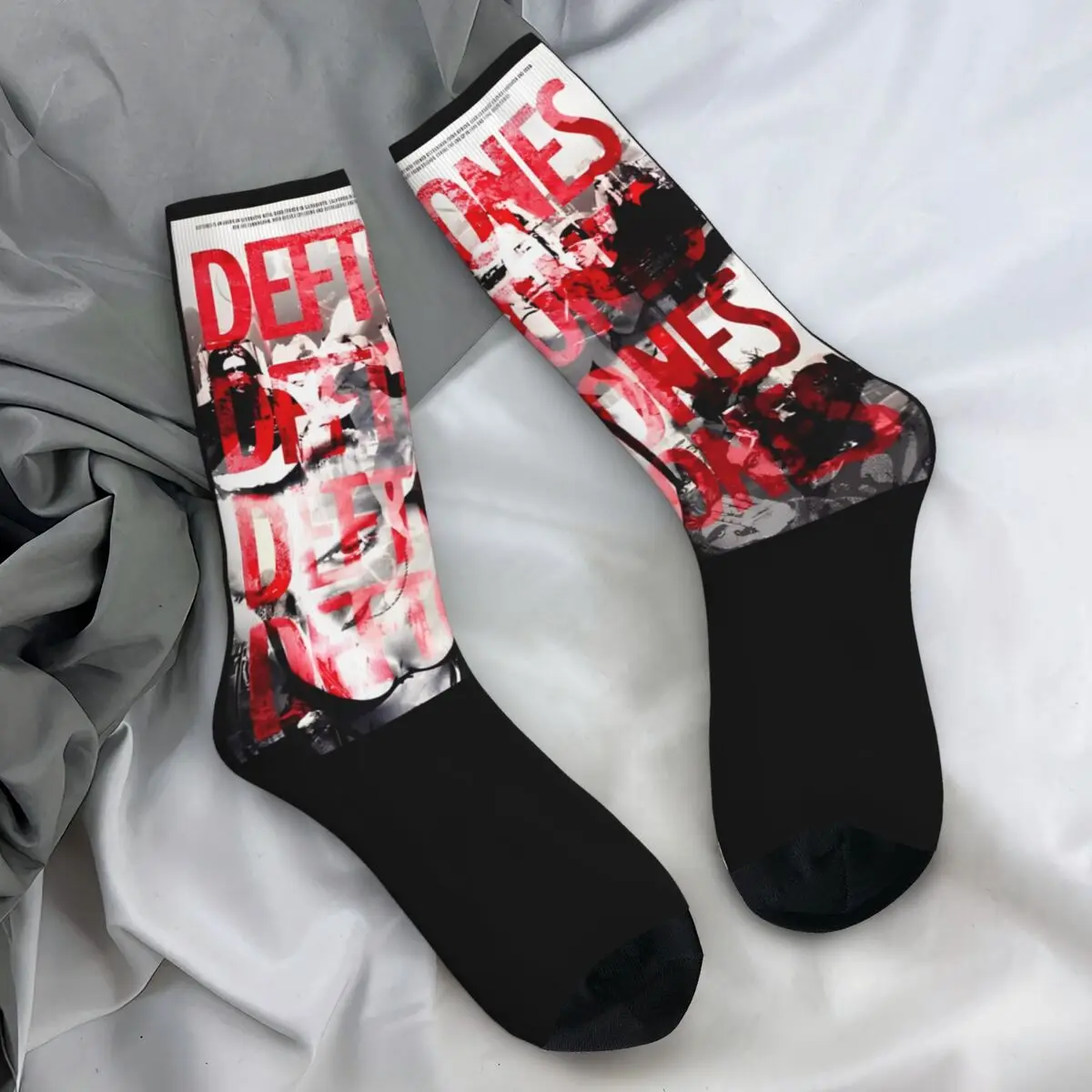 Deftones Metall Punk Socken Harajuku Strümpfe Frühling Anti Slip Erwachsene Männer Socken bequeme benutzer definierte Outdoor-Socken