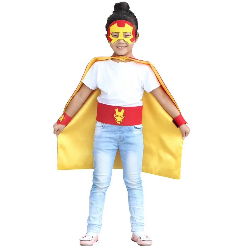 حار مارفل سلسلة الكرتون الرجل العنكبوت الرجل الحديدي معصمه حزام مجموعة الأولاد أداء الدعامة مجموعة هدايا عيد الميلاد #1