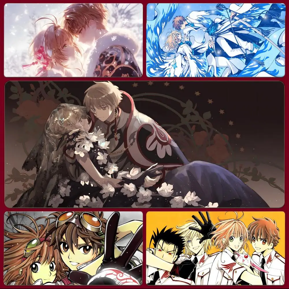 anime fantasy T-TsubasaReservoirChronicle Mouse Pad Large Gaming Mousepad with Stitched Edges Thickened Desk Mat PC