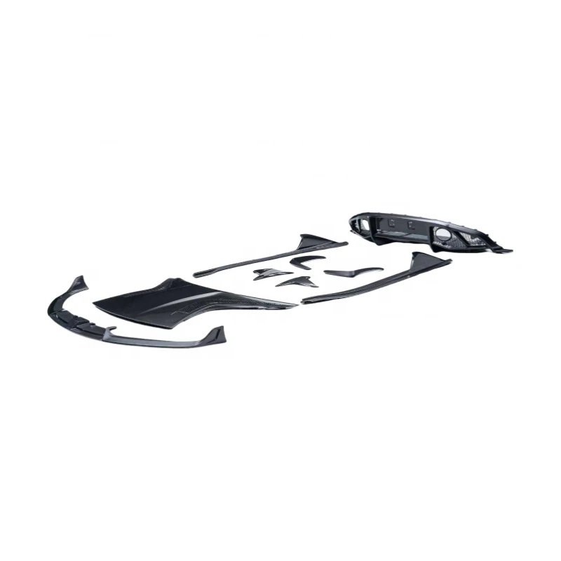 High Quality PK Style Dry Carbon Fiber Body Kits With Front Lip Hood Side Skirts Rear Diffuser Rear Spoiler Fit For Emira
