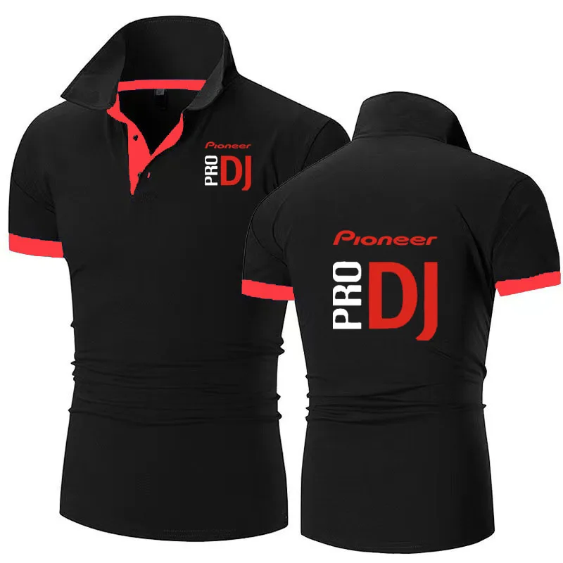 DJ Pioneer PRO 2024 Men\'s POLO shirt New Summer Fashion Printing Sport Shirt Casual Cotton Shorts Sleeve High Quantity Tops