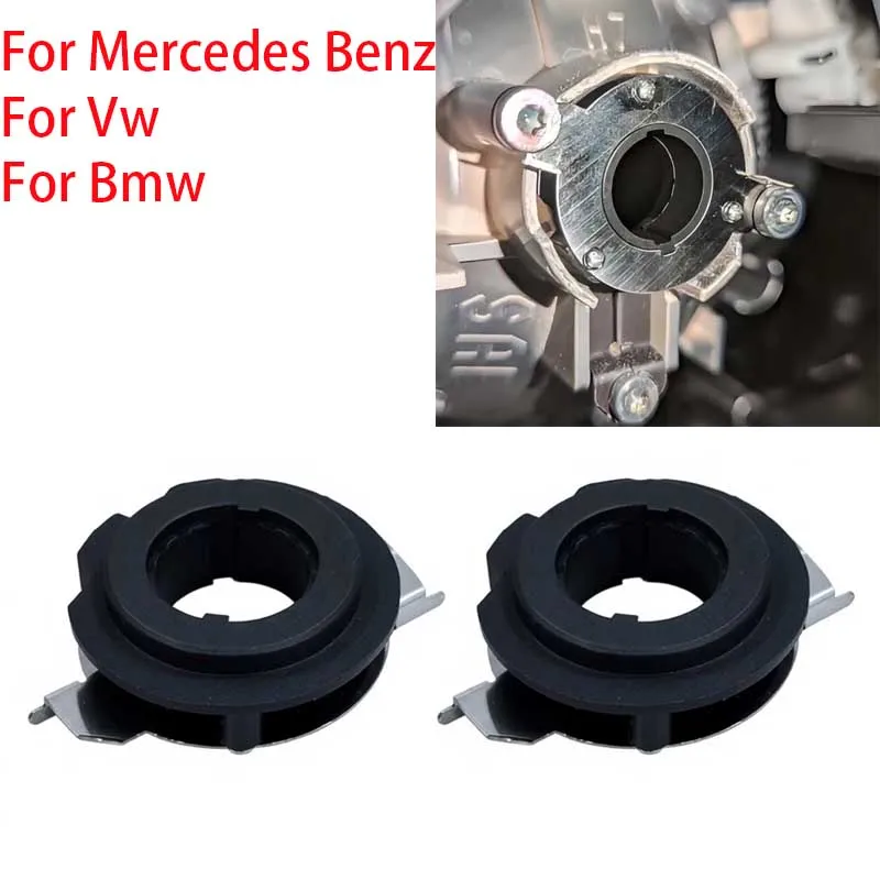2X Headlight Bulb Adapter Holder Perfect Fit For Mercedes Benz B Class G/ML Series BMW Buick VW Tiguan Jetta Polo Magotan Bora