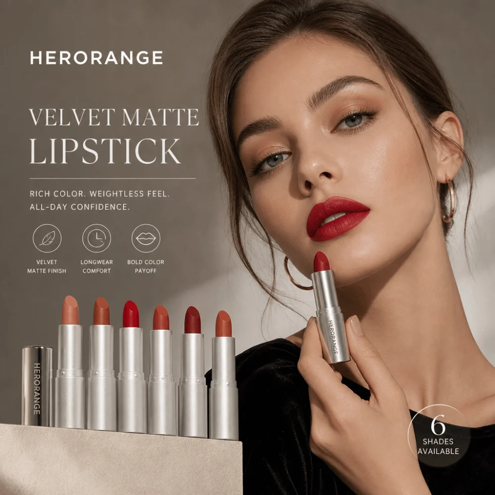 Sexy Velvet Matte Lipstick Waterproof Non Stick Cup Red Lip Stick Lip Tint Lasting Whitening Rouge Lip Gloss Daily Wear