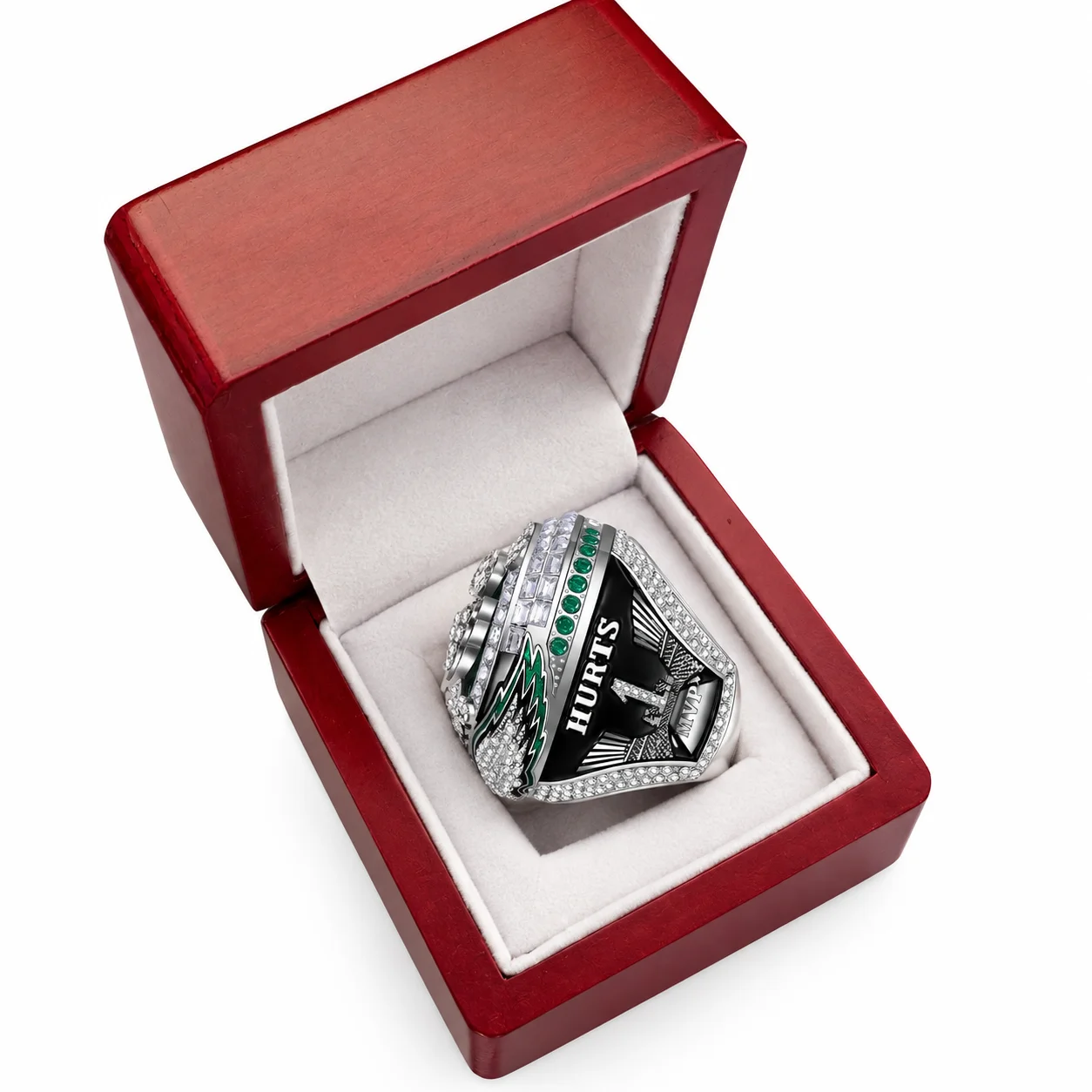 1PC Championship Style Ring Stainless Steel Alloy American football Fan Collectible Jewelry Sports Gift for Fans 2025