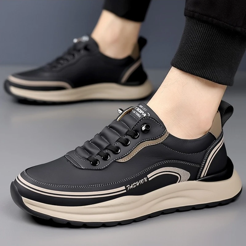 

Трендовая мужская повседневная обувь. Дышащие мужские кроссовки. Нескользящая износостойкая прогулочная обувь. Удобная легкая уличная походная обувь.