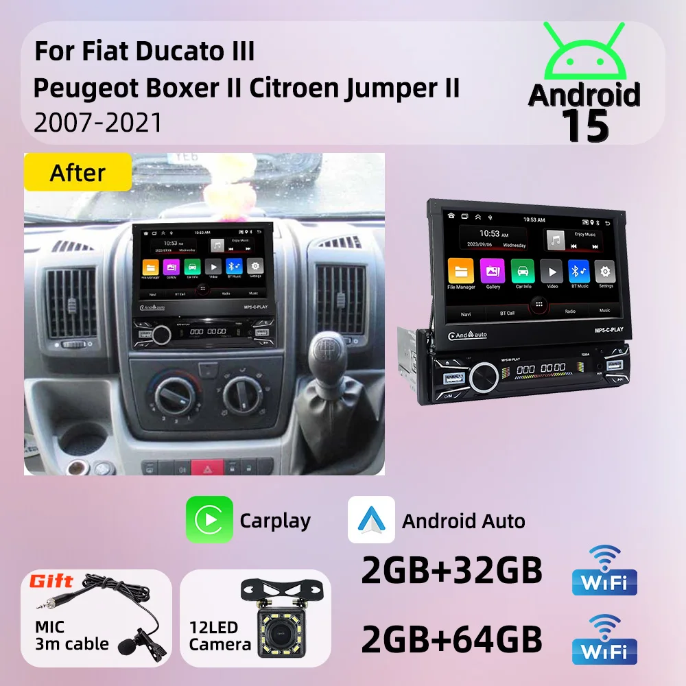 Android Radio 1Din Stereo 7