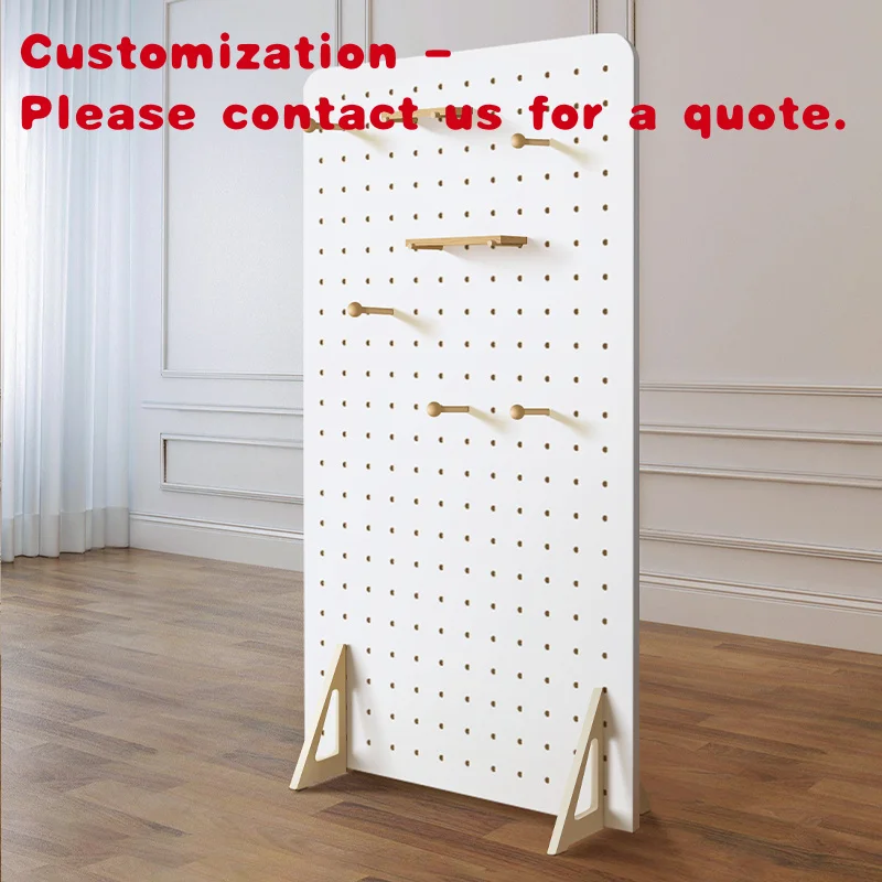 

custom.Pegboard Wall Organizer Freestanding Wooden Pegboard Display Stand Wall Home or Retail