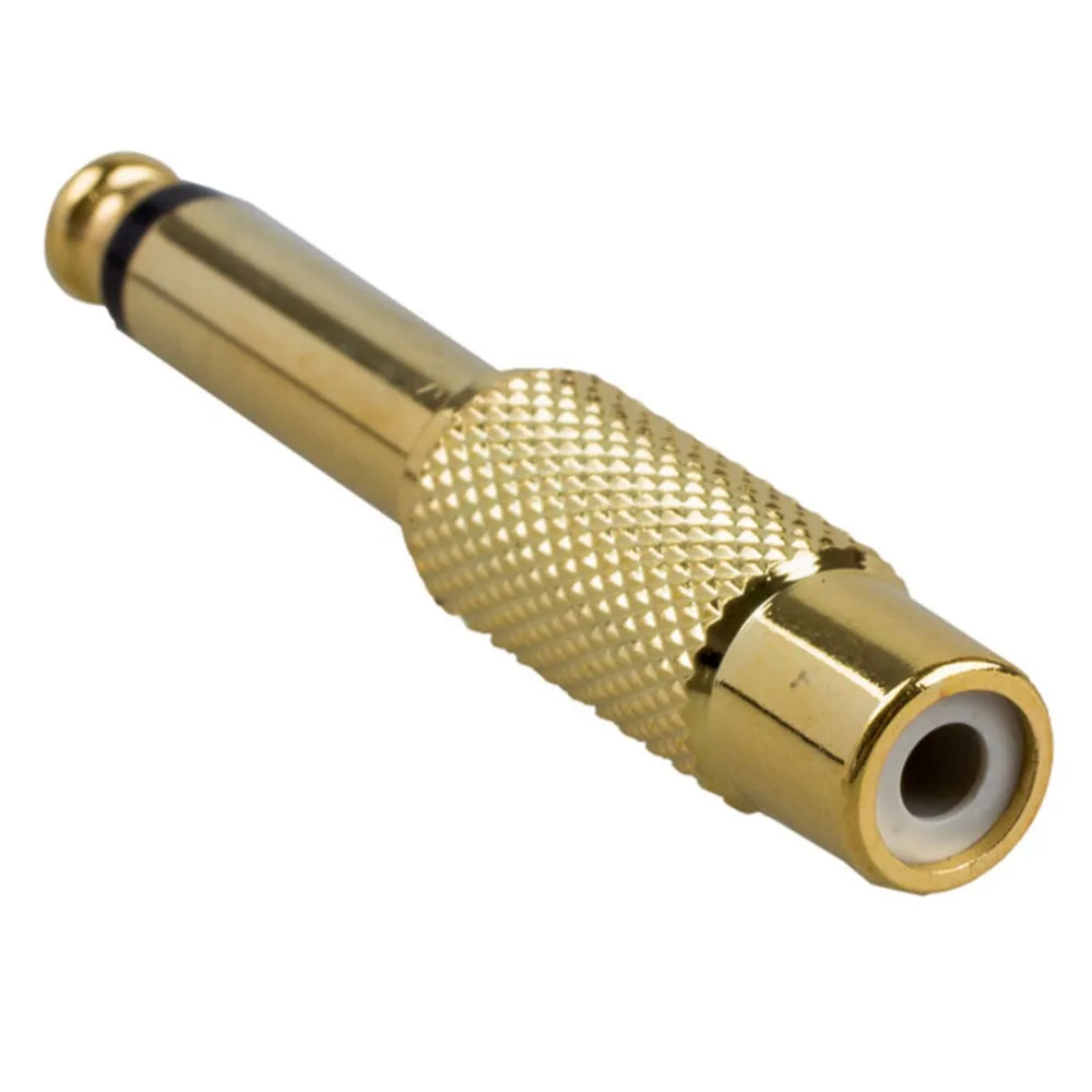 

AS95-5X Gold Plated 6.35Mm 1/4 Inch Male Mono Plug To RCA Female 6.5Mm Jack Audio Stereo Adapter Connector Plug TS Converter Sou