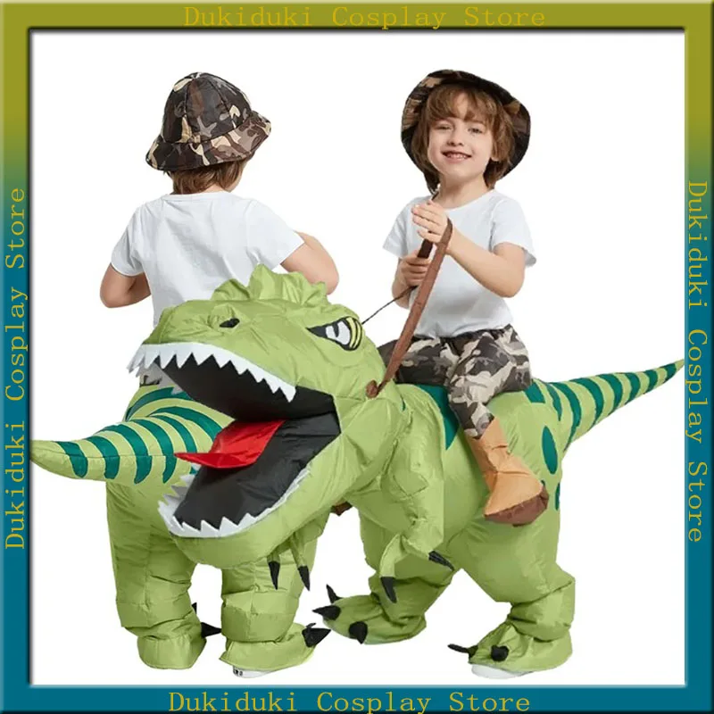 

Animal Cartoon Riding T-Rex Inflatable Cosplay Costume Nursery Kids Dinosaur Role Playing Game Adult Chasing Game Birthday Gifts