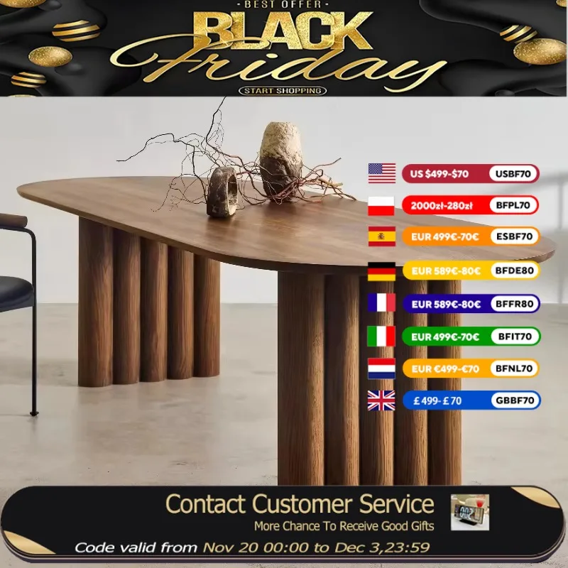 

Luxury Organizer Table Oval Waterproof Designer Nordic Oval Luxury Table Set Salon Modern Design Mesas Para Comedor Furniture