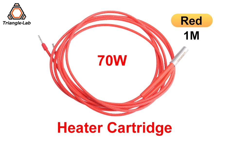 Trianglelab 24V 70W Heizpatrone Rot 6x20mm Mit 100CM Kabel 3D-Drucker für V6 HOTEND Volcano MK8 MK9 CR-10 Ender 3 – Detail 15