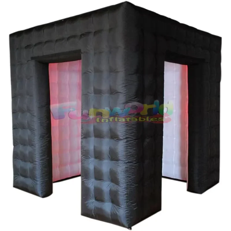 

JWInflatable Photo Booth Tent 360 Party Portable Automatic Enclosure Backdrop with Led Fill Light