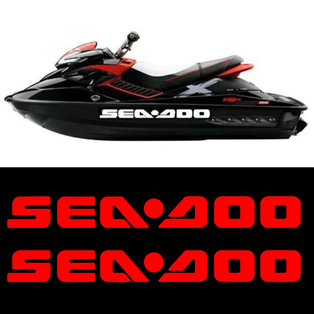 SEA DOO 쿼드 보트 자동차 밴, 소형, 중형, 대형, 비닐 데칼 스티커, 2 개, 4X4