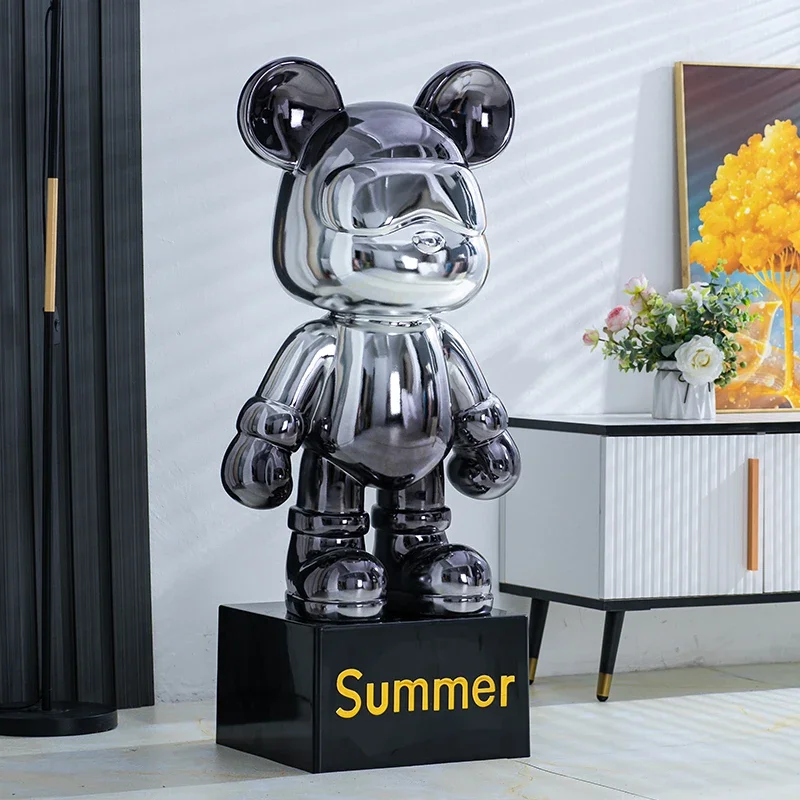 Violent Bear Piggy Bank Living Room Home Light Luxury Simplicity Cartoon Decorations TV Cabinet Large Floor Creative Decorations