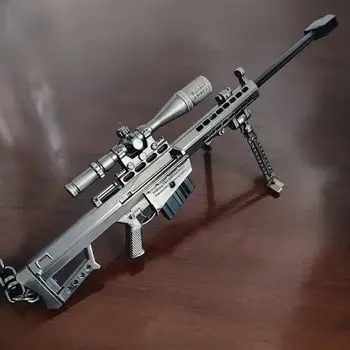 17公分狙擊步槍模型迷你巴雷特桌面擺飾合金手槍PUBG絕地武士玩具槍減壓玩具男孩成人聖誕禮物 6 最佳銷售 狙擊氣槍 - №3